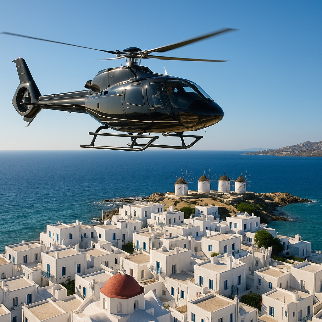 helicopter Mykonos
